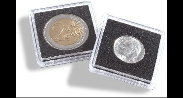Muntcapsules Vierkant - geschikt voor munten Ø 25 mm. - QUADRUM