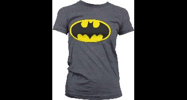 DC Comics Batman Dames Tshirt -XL- Signal Logo Grijs