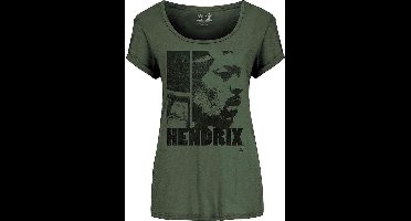 Jimi Hendrix - Let Me Live Dames T-shirt - XL - Groen