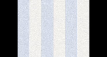 STREPEN BEHANG | Landelijk - blauw wit - A.S. Création Maison Charme
