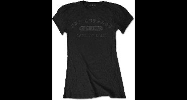 Def Leppard - Collegiate Logo Dames T-shirt - XL - Zwart