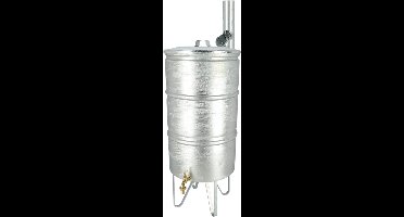Esschert Design - Zinken regenton - 95 liter - incl kraan en voet