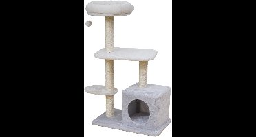 Ebi Salinas Krabpaal - Kattenboom met Sisal en Pluche - 58x38x97cm - Grijs