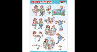 Me Time - Bubbly Girls 3D-Knipvel van Yvonne Creations 1 stuks