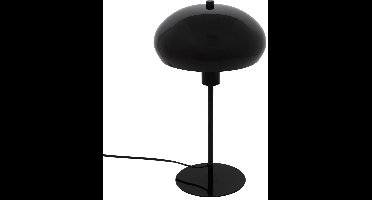 Atmosphera Tafellamp Mushroom Bowl - metaal - zwart - H38 cm - Designlamp