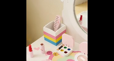 Kaptafel Kind - Make up Tafel voor Meisjes - Schminktafel - Wit