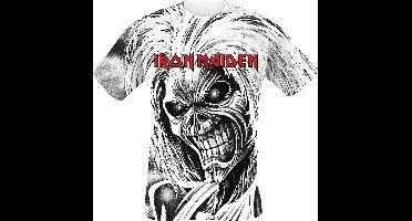 Iron Maiden Killers Allover Heren T-shirt - wit - L