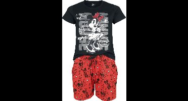 Mickey & Minnie Mouse Minnie Mouse Pyjama meerkleurig Katoen -