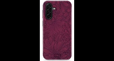 MIO Hoesje Geschikt voor Samsung Galaxy A17 - Compatibel met MagSafe / Qi2 - Hard Shell Back Cover Case Berry Blooms
