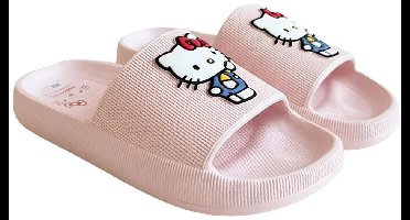 Hello Kitty Slippers Meisjes - Roze Badslippers - Antislip - Officieel Gelicenseerd