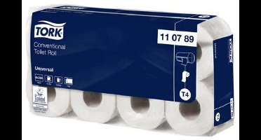 Tork 110789 Traditioneel Toiletpapier T4 wit 2-laags pak à 8 rol (110789.1)