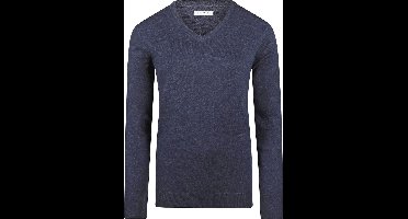 Steppin' Out Dames Pullover V-hals Merinowol Navy - Maat M - Heren - Pullovers