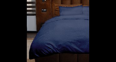Zydante Dekbedovertrek Set 200x220 cm - Dekbedhoes met 2 Kussenslopen - Emboss Geometric - Donkerblauw