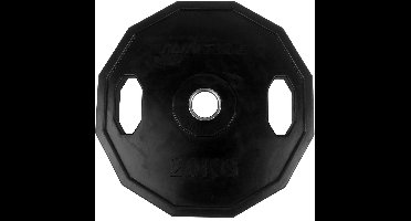 Tunturi Olympische Halterschijf - Halter gewichten - 1x 20 kg - 50mm - Rubber - Incl. gratis fitness app