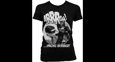 DC Comics Batman Dames Tshirt -L- Arrrgh Wrong Number Zwart