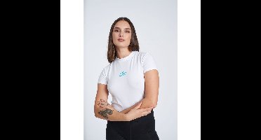Umbro Fitted Crop T-shirt Met Korte Mouwen Wit M Vrouw