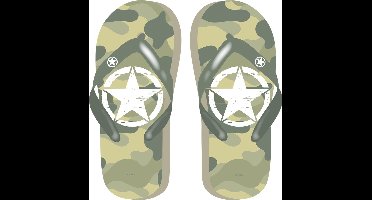 Arditex Teenslippers Military Junior Lichtgroen Maat 28