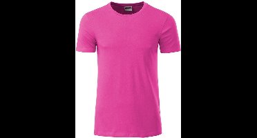 James and Nicholson - Heren Standaard T-Shirt (Roze)