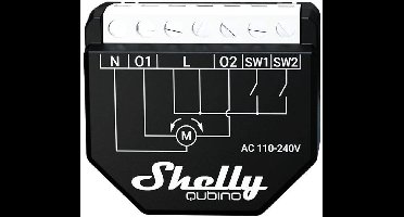 Shelly Z-Wave Shutter Controller Quobino Wave Shutter Voor Douanemautomatisering