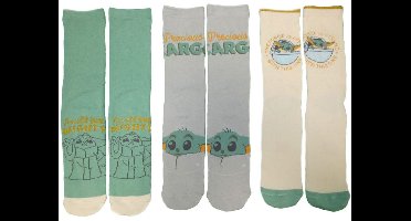 Star Wars The Mandalorian - Grogu Unisex Sokken - meerkleurig - L-XL