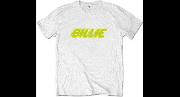 Billie Eilish - Racer Logo Heren T-shirt - S - Wit