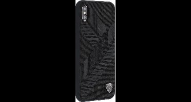 Zwart hoesje van Lamborghini - Backcover - Structure - iPhone Xs Max - Silicone