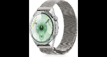 Ademende 22mm Metalen Horlogeband met Magnetische Sluiting voor Smartwatches, Geschikt voor Diverse Huawei Modellen zoals GT6 Pro, GT5 Pro en GT4