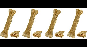 Hondensnack PETSNACK - Geperst Bot Zalm 8 Inch - 4 verpakkingen van 5 stuks - Multipack