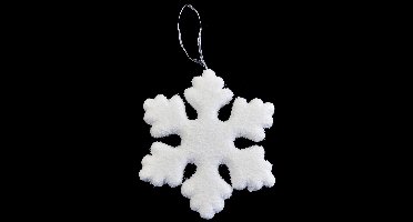 Sneeuwvlok foam l2b15h15 cm wit kerst