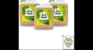 3 x Driehoek – Vloeibare Zeep – Groene Zeep – 5 liter - Wasstrips - Vloeibare Zeep - Natuurlijke Schoonmaak - Reinigen Textiel - Reinigen Vloer - Reinigen Badkamer
