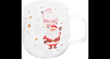 Mug en verre Père Noël