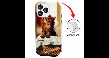 Green On Print Silicone Case Anti Shock Basket Cat iPhone 7G / 8G / SE2020 - Meerkleurig