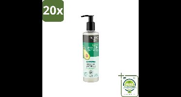 20 x Organic Shop - Natural Repairing Shampoo - Avocado & Honey - Hydraterend en Herstellend - 280 ml - Grootverpakking - Vaatwasstrips - Natuurlijke Shampoo - Avocado En Honing - Herstellend Haar - Hydraterend Haar - Droog Haar
