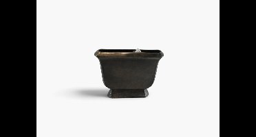 Aluminium Oval vase Ant.brs.sh 36x8x27cm Buitengewoon de Boet