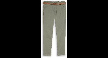 Tom Tailor Denim - TTSLIM chino met riem - Maat 33/30 - dusty mid olive