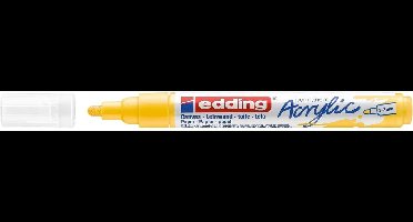 Edding Acrylic marker - Medium punt - verkeersgeel
