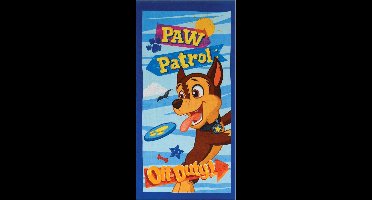 PAW Patrol Off Duty - Strandlaken - 70 x 140 cm - Blauw  - Badlaken - Badhanddoek - Handdoek