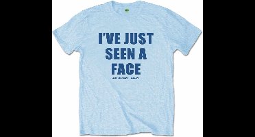The Beatles - I've Just Seen A Face Heren T-shirt - M - Blauw