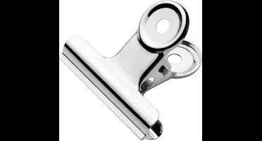 Westcott bulldog klem - 51x10,7mm - metaal - zilver - 10 stuks - AC-E10903
