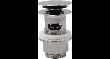 Plieger afvoerplug afsluitbaar klikbaar Diameter 6.3cm draadmaat 5-4 chroom