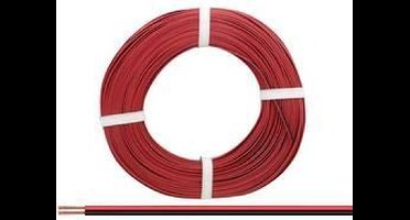 Donau Elektronik 218-50 Draad 2 x 0.14 mm² Rood, Zwart 50 m