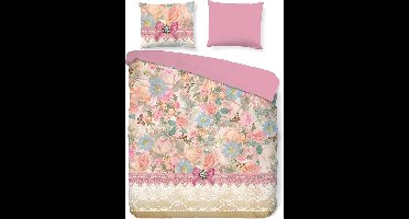 Pure Rosalie - Dekbedovertrek - Eenpersoons - 140x200/220 cm + 1 kussensloop 60x70 cm - Multi