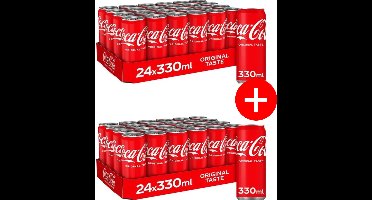 Coca Cola sleekcan pack 2x 24x330 ml NL
