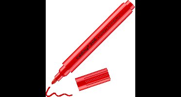 Edding 366, 1 stuk(s), Rood, Ronde punt, 1 mm, 104 mm, 11 mm