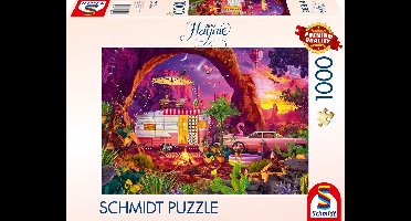 Schmidt - Legpuzzel - Campingparadijs in de woestijn - Jeff Haynie - 1000 stukjes - Volwassenen - vanaf 12 jaar
