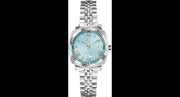 Gc Gc Flair Coussin Lady Mid Size Metal Kwarts Analoog Horloge Zilverkleurig Kast Gemaakt Van 100% Roestvrij Staal En Een Armband Van 100% Roestvrij Staal 34 Z44001L7MF, Z44002L9MF, Z44003L1MF