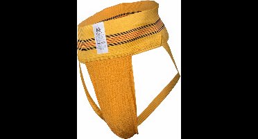 MM Sports The Original No. 10 Swimmer/Jogger Jockstrap 3 inch Yellow - MAAT M - Heren Ondergoed - Jockstrap voor Man - Mannen Jock