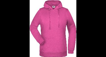 James And Nicholson Vrouwen/dames Basic Hoodie (Roze)