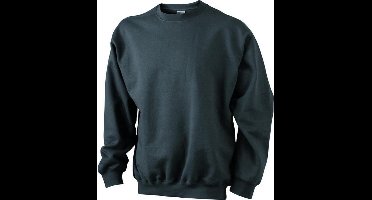 James and Nicholson Unisex Round Heavy Sweatshirt (Grafiet)