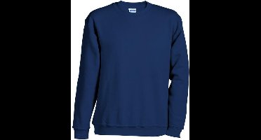 James and Nicholson Unisex Round Heavy Sweatshirt (Marine)